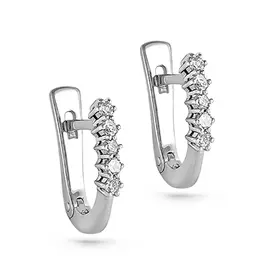 Серьги с английским замком из золота 12-1877-1000