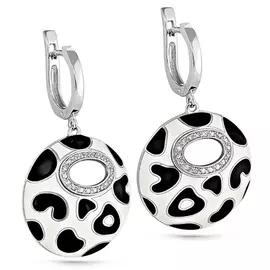 Серьги с английским замком из золота 12-1898-1001