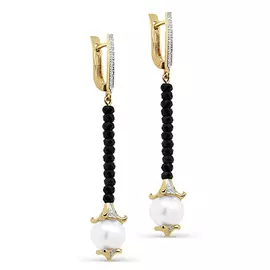 Серьги с английским замком из золота 12-21319-1500