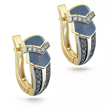 Серьги с английским замком из золота 12-2416-2703