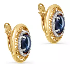 Серьги с английским замком из золота 12-2574-1400