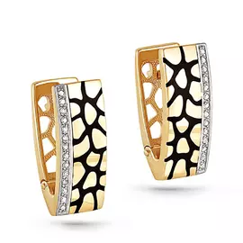 Серьги с английским замком из золота 12-2709-1002