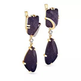 Серьги с английским замком из золота 12-2755-1300