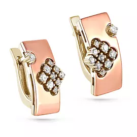 Серьги с английским замком из золота 12-2940-1000