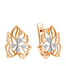 Серьги с английским замком из золота 16111208000