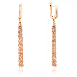 Серьги с английским замком из золота 16500076000