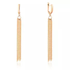 Серьги с английским замком из золота 16500237000