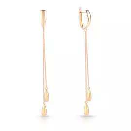 Серьги с английским замком из золота 16610127000