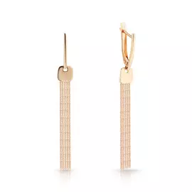 Серьги с английским замком из золота 16610129000