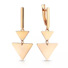 Серьги с английским замком из золота 16620147000