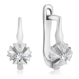 Серьги с английским замком из золота 1А20235-010