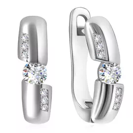 Серьги с английским замком из золота 1Б20010-010