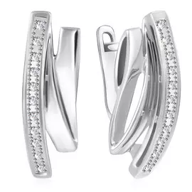 Серьги с английским замком из золота 1Б20020-010