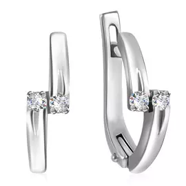 Серьги с английским замком из золота 1Б20021-010