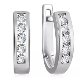 Серьги с английским замком из золота 1Б20027-010