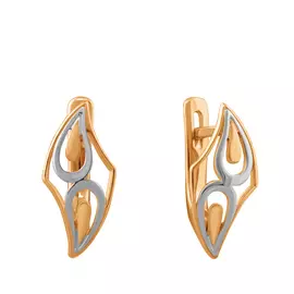 Серьги с английским замком из золота 20-0929-10-00