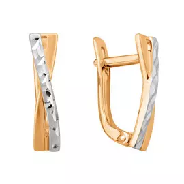 Серьги с английским замком из золота 20-0967-10-00