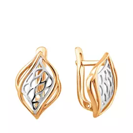 Серьги с английским замком из золота 20-1091-10-00