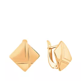 Серьги с английским замком из золота 20-1574-11-00