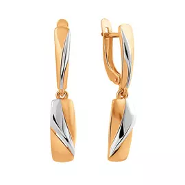 Серьги с английским замком из золота 20-1681-10-00