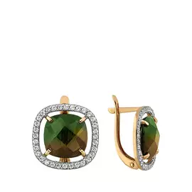 Серьги с английским замком из золота 21801422