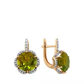 Серьги с английским замком из золота 21801662