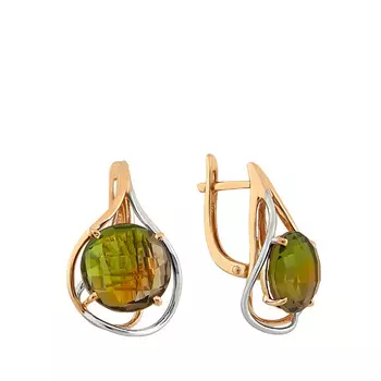 Серьги с английским замком из золота 21801667