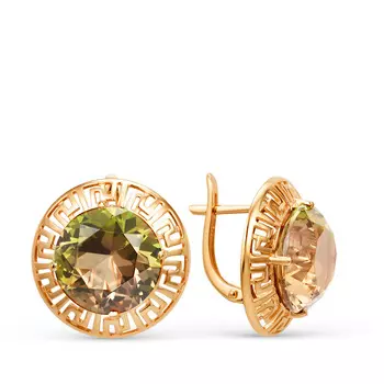 Серьги с английским замком из золота 21802398