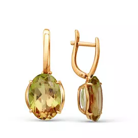 Серьги с английским замком из золота 21802430