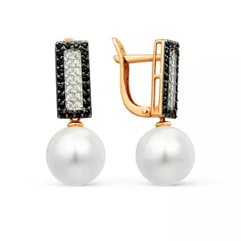 Серьги с английским замком из золота 21802579