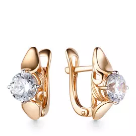 Серьги с английским замком из золота 21802697