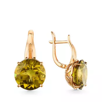 Серьги с английским замком из золота 21802919