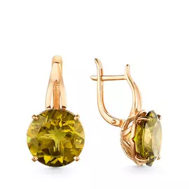 Серьги с английским замком из золота 21802919