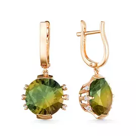 Серьги с английским замком из золота 21802923