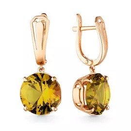 Серьги с английским замком из золота 21802927