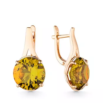 Серьги с английским замком из золота 21802929