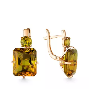 Серьги с английским замком из золота 21803269