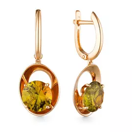 Серьги с английским замком из золота 21803272