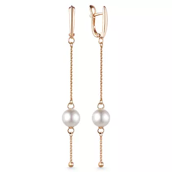 Серьги с английским замком из золота 21803367