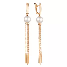 Серьги с английским замком из золота 21803444