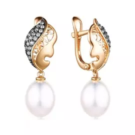 Серьги с английским замком из золота 21803512