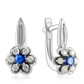 Серьги с английским замком из золота 21854-202