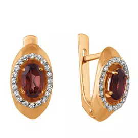 Серьги с английским замком из золота 21-0065-11-08