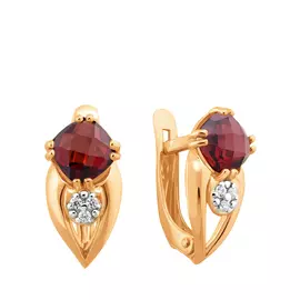 Серьги с английским замком из золота 21-1277-11-08