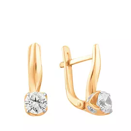 Серьги с английским замком из золота 21-1468-11-01