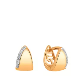 Серьги с английским замком из золота 21-1603-11-01