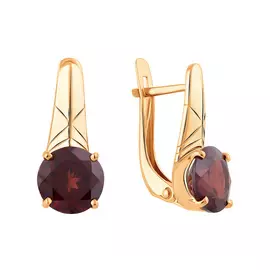 Серьги с английским замком из золота 21-1657-11-08