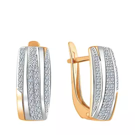 Серьги с английским замком из золота 21-1720-11-01