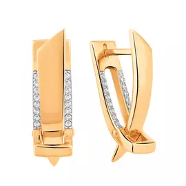 Серьги с английским замком из золота 21-1901-11-01