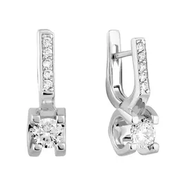 Серьги с английским замком из золота 21-9025-12-02